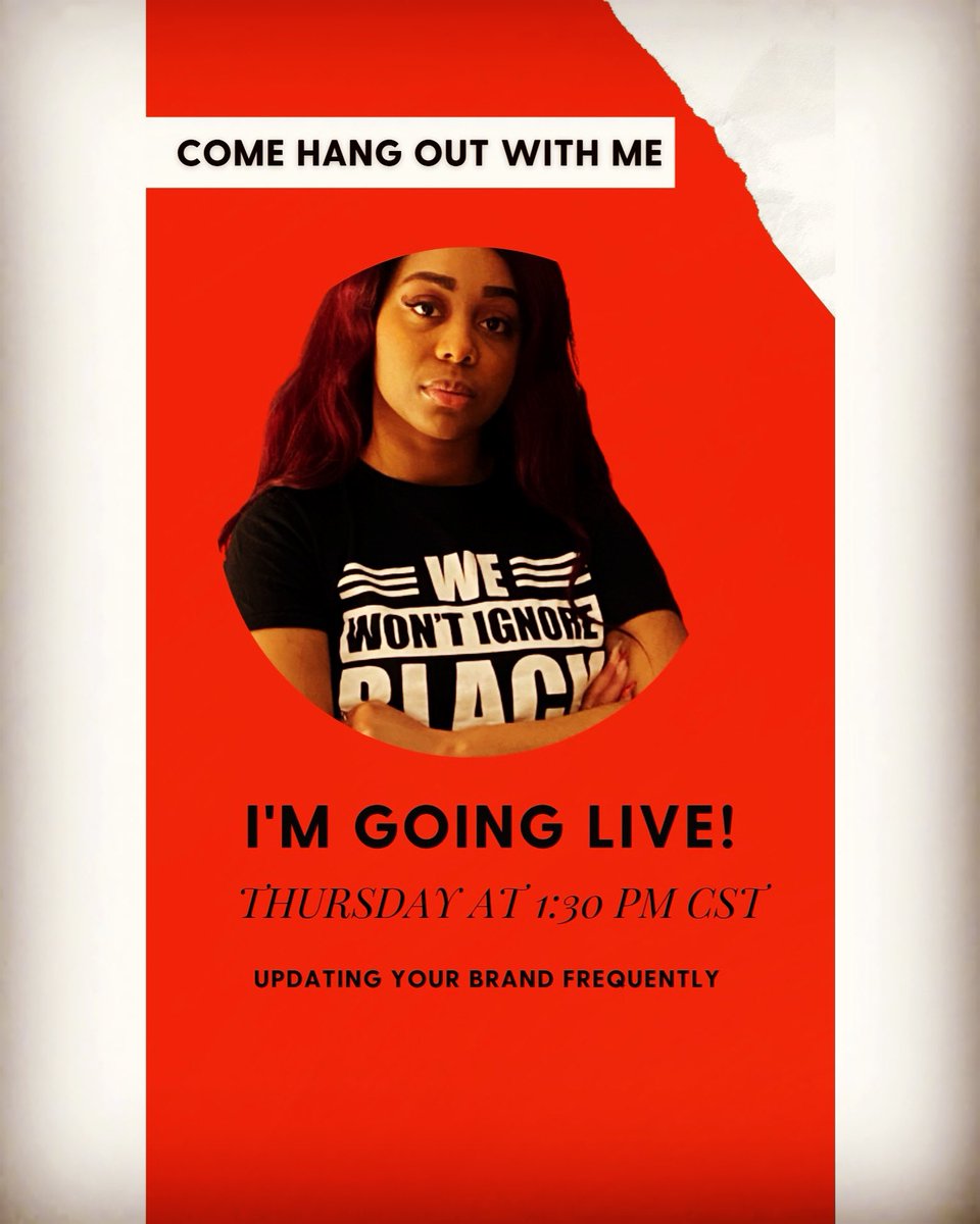 whatweignore's tweet image. Updating your brand is essential! So I want to go live today to share what to expect within the next 3 months WWI fam. So please join me live at 1:30 pm no later today.☺️
#wewontignore #letsdiscussit #wwi #marketing #smallbusiness #smallbusinesssupport #smallbusinesstips