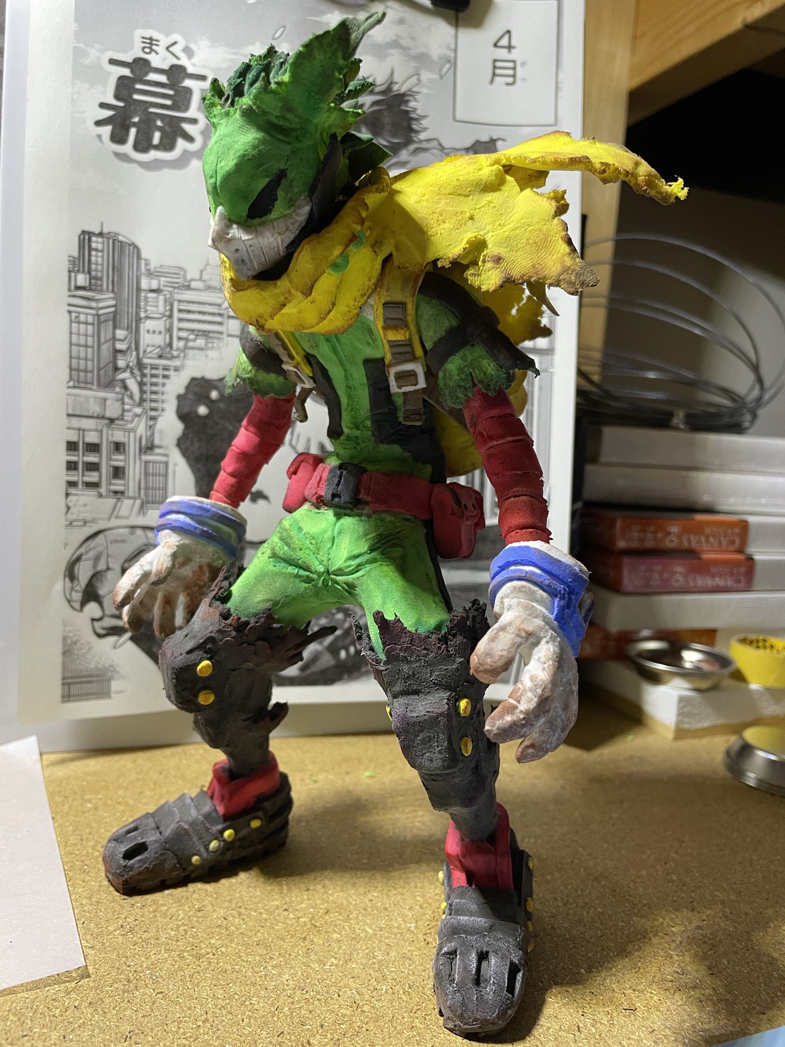 えぷろんぼーい 黒デクかっこ良すぎたから 作ってみた 素材は100均の紙粘土 僕のヒーローアカデミア ヒロアカ 黒デク 100均粘土 T Co 731ezetyq9 Twitter