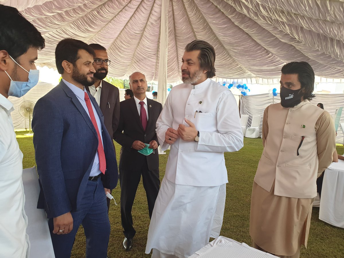 Honorable minister <a href="/AMKupdates/">AMK Updates</a> visiting Health Camp <a href="/Airuniversity/">honny</a> <a href="/THSI2020/">The Human Security Institute</a> on the launch of Centre for Health Security (CHS).
<a href="/DGTHSI/">Rafique Ahmed QURESHI</a>