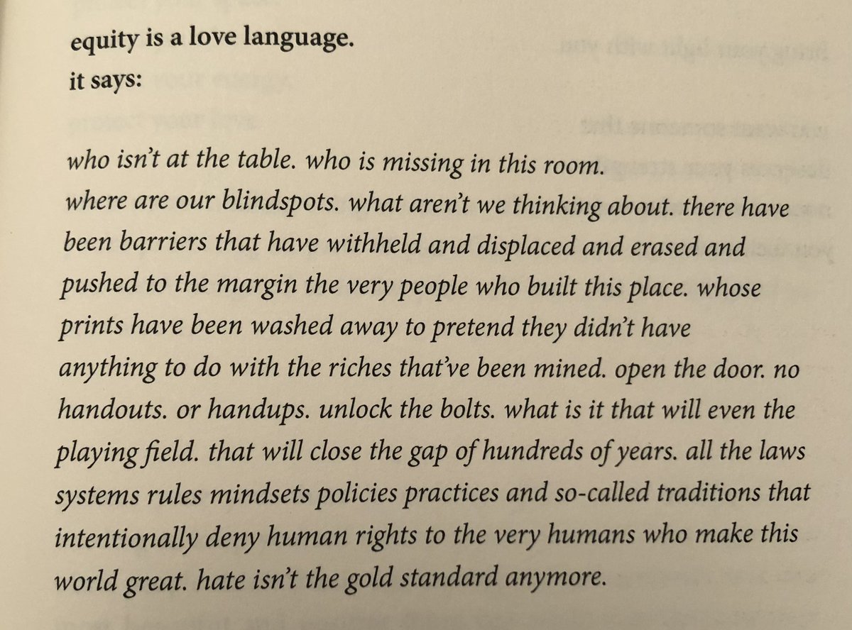 Equity is a love language. #EDUC502 <a href="/adrianmichaelgr/">@adrianmichaelgreen</a>