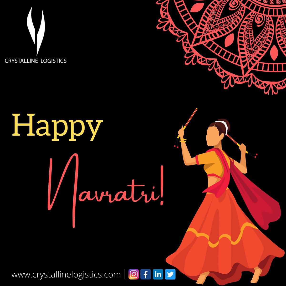 CrystallineLog1's tweet photo. May the bright colors of Navratri bring into our lives high spirits and positivity.

DM us to know the best competitive rates.

We provide the best rates

#freightforwarder #freightforwarding  #navratri #navratrifestival #navratrispecial #navratri2021 #crystallinelogistics https://t.co/Y9NBRQ4sTQ