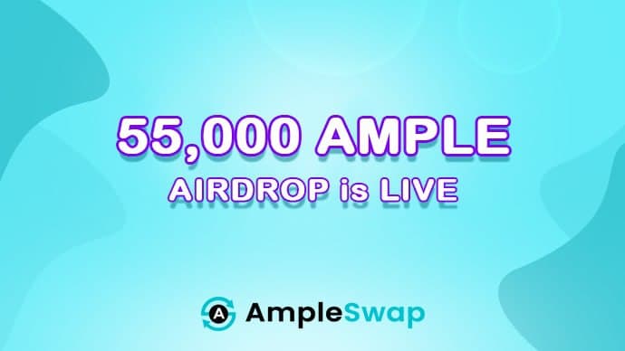 🤑 55000 AMPLE #Airdrop IS LIVE! 🤑
Participate: t.me/AmpleSwapBot

1,000 Winners, 50 AMPLE each 
50 Winner 100 AMPLE each
⏰End: 10.18 12:00PM UTC
#BSC #Defi #YieldFarming #Giveaway #AmpleSwap