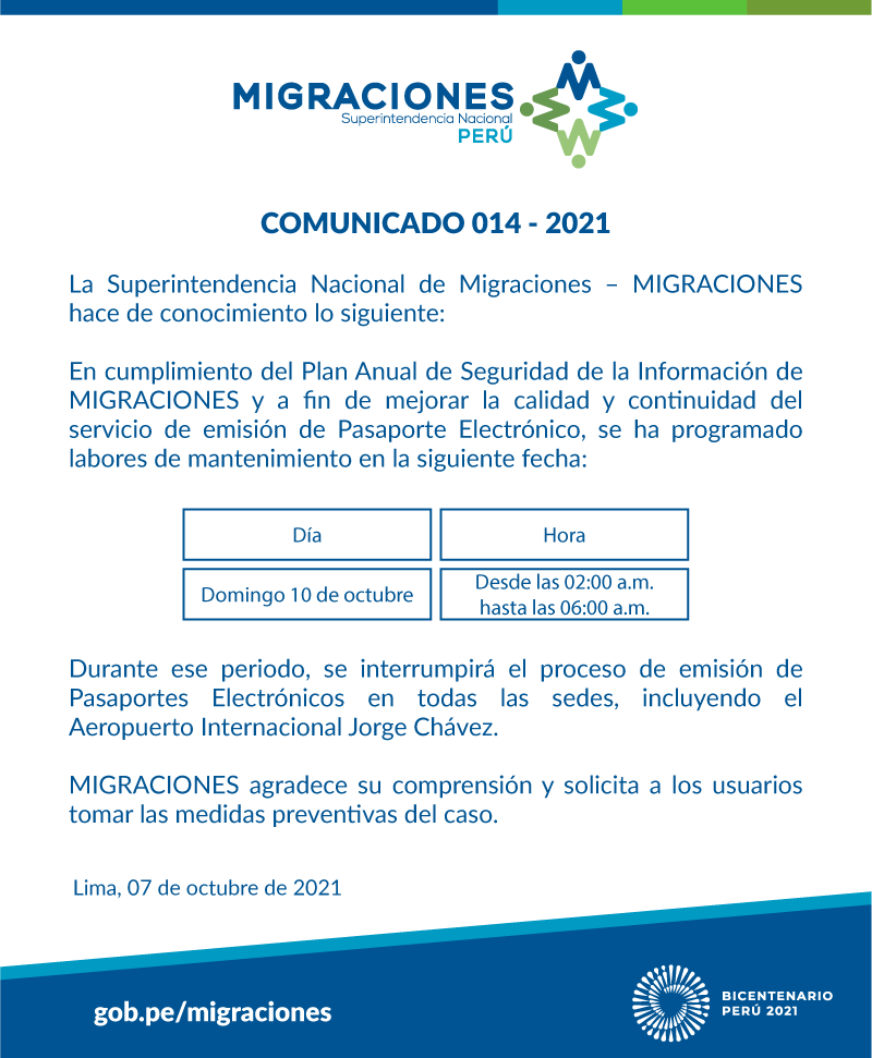 Migraciones Perú tweet media
