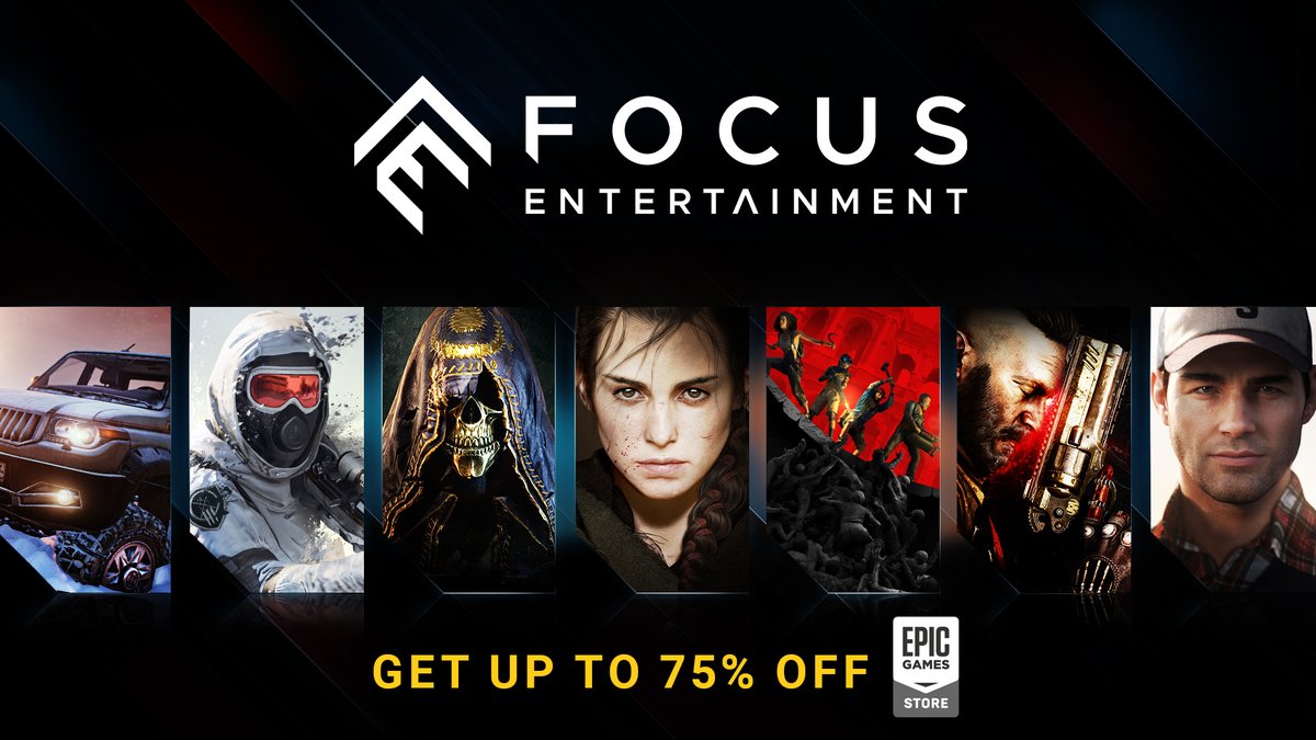 Focus_entmt's tweet photo. It's the #PublisherSales on the Epic Games Store! Enjoy up to 75% off on the Focus Entertainment's catalogue!
Perfect time to discover unique gaming experiences! Our passion❤️🎮Your stories
https://t.co/A8tgYSl0GU https://t.co/ojGQLGGAoc