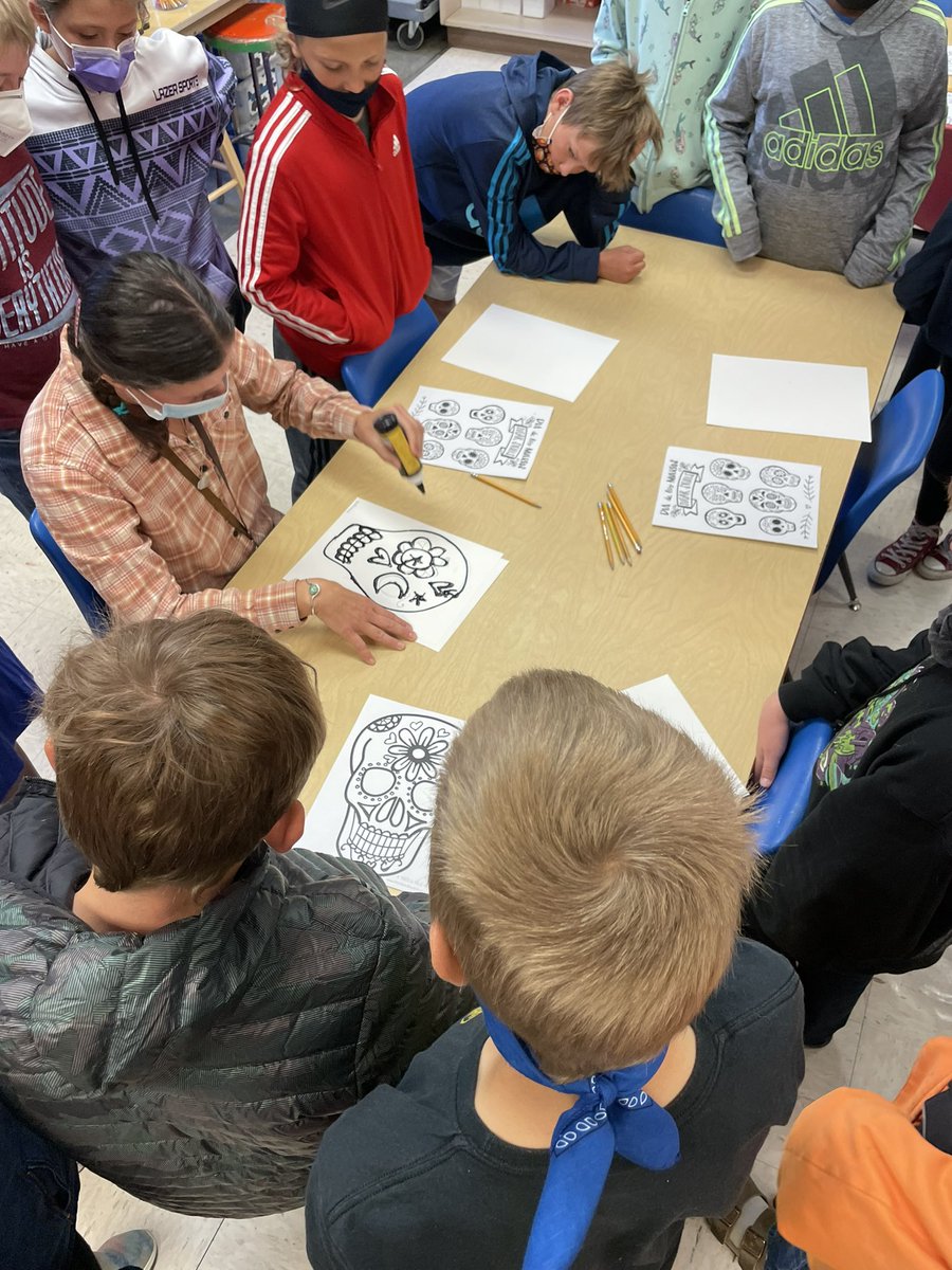 Loving what’s happening in Mrs. Wallin’s art class this morning! #gunnisonwatershed