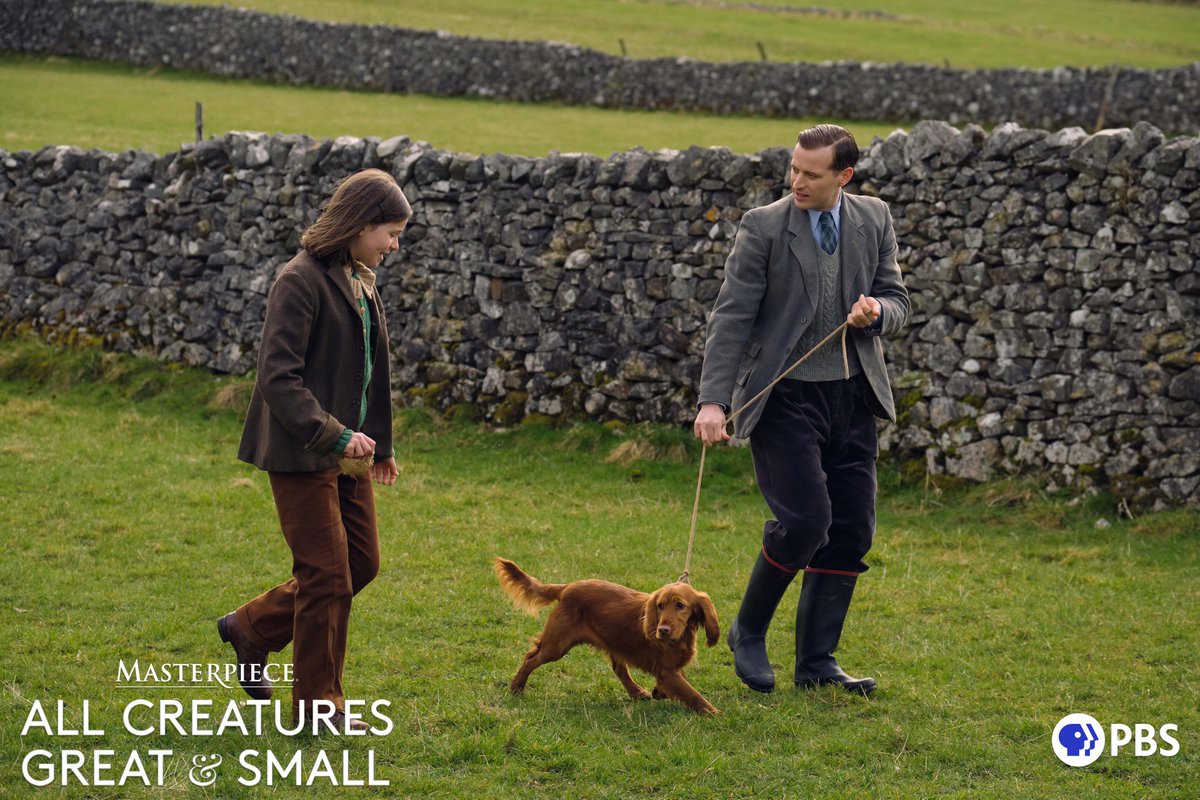 masterpiecepbs's tweet photo. Here’s your first look at the premiere of #AllCreaturesPBS, Season 2… Which we are happy to announce will air on Sunday, January 9 at 9/8c on MASTERPIECE @PBS! https://t.co/Iw6QhLnZEy
