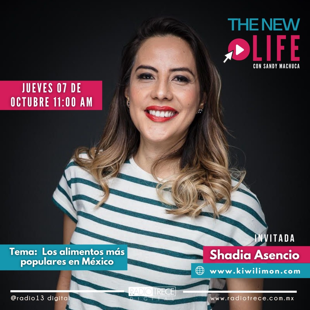 En #TheNewLife✨ estaremos aprendiendo sobre mitos y realidades de los alimentos más populares en México, con Shadia Asencio @comerbonito, directora editorial de @chefkiwilimon
⁠
Conduce <a href="/SandyMachuca/">★Sandy★</a> hoy en punto de las 11:00  AM
⁠
#Radio13Digital #ComidaMexicana #Alimentación