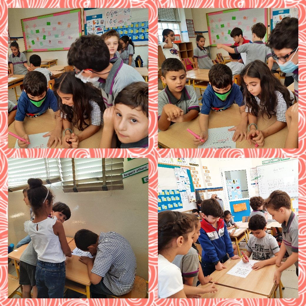 nada_abdulkader's tweet photo. Phonics teach children how to decode letters into their respective sounds, a skill that is essential for them to read unfamiliar words. My learners read a short story and circle words with short vowel/i/.#groupworkrules #Phonics #short_i @makdawhaschool https://t.co/0tMxbW5yz2