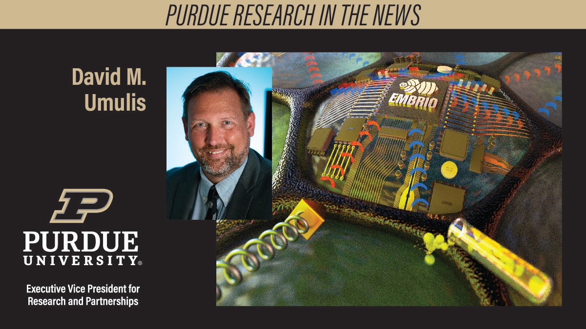 The @NSF has awarded $12 million in funding to establish the @EMBRIOInstitute. @LifeAtPurdue will serve as the main site and will be directed by @PurdueBME's David M. Umulis (@ProfessorThermo), Dane A. Miller Head and Professor of Biomedical Engineering. bit.ly/3DnFwrV