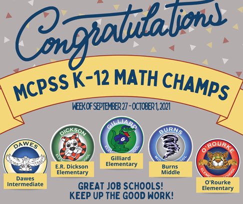 Chresal Threadgill (@threadgillmcpss) on Twitter photo Congratulations to our <a href="/MobilePublicSch/">MobilePublicSchools</a> <a href="/HMHCo/">HMH Education</a> Math Champs for this week: <a href="/DicksonTigers/">E.R. Dickson Tigers</a> <a href="/ORourkeES/">O'Rourke Elementary</a> <a href="/gilliard_gators/">Gilliard Elementary</a> <a href="/DawesPrincipal/">Dawes Intermediate</a> <a href="/trail_blazers18/">BurnsMiddleSchool</a>. Well done students, teachers and administrators! #StayStrong in your commitment to math achievement! Congratulations to our <a href="/MobilePublicSch/">MobilePublicSchools</a> <a href="/HMHCo/">HMH Education</a> Math Champs for this week: <a href="/DicksonTigers/">E.R. Dickson Tigers</a> <a href="/ORourkeES/">O'Rourke Elementary</a> <a href="/gilliard_gators/">Gilliard Elementary</a> <a href="/DawesPrincipal/">Dawes Intermediate</a> <a href="/trail_blazers18/">BurnsMiddleSchool</a>. Well done students, teachers and administrators! #StayStrong in your commitment to math achievement!
