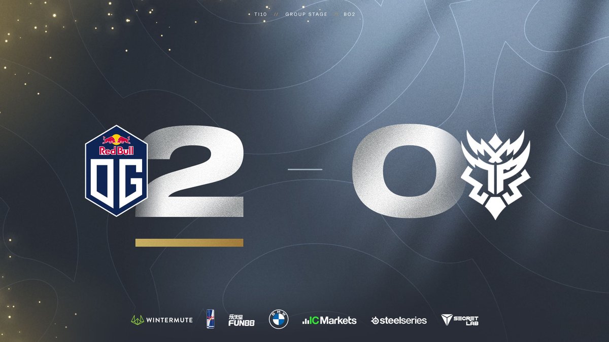 OGesports's tweet photo. Today is a good day. 

#DreamOG | #TI10 https://t.co/RVJPZ80w0P