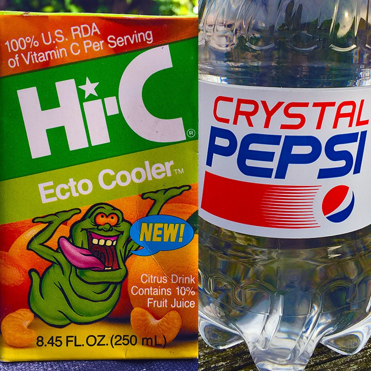 Lessthan2000's tweet photo. Who loved these discontinued drinks of our childhood??
#ectocooler #crystalpepsi https://t.co/ewbIwgvSx6