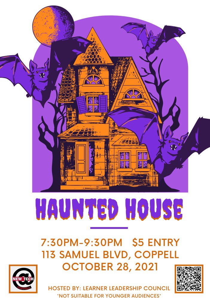 Haunted House is coming up on October 28th! We hope to see you there! 🎃👻