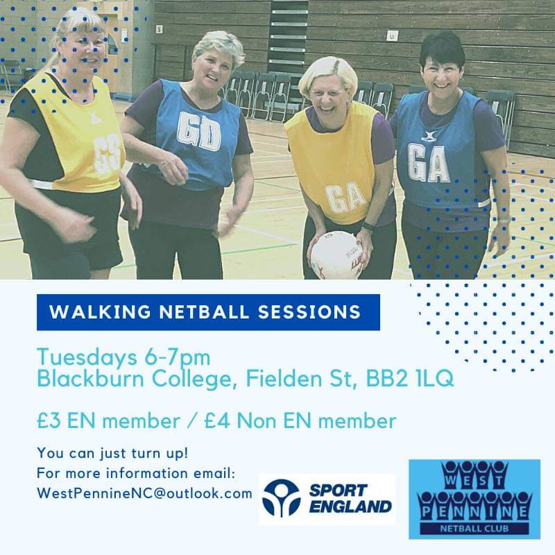 WestPennineNC (@westpenninenc) on Twitter photo Happy to announce the return of both our walking netball and mixed netball sessions and looking forward to seeing existing and new players back. Thanks to the support from <a href="/Sport_England/">Sport England</a>. #beatthewinterblues #funfitness #nevertooold #netballnotjustforgirls Happy to announce the return of both our walking netball and mixed netball sessions and looking forward to seeing existing and new players back. Thanks to the support from <a href="/Sport_England/">Sport England</a>. #beatthewinterblues #funfitness #nevertooold #netballnotjustforgirls