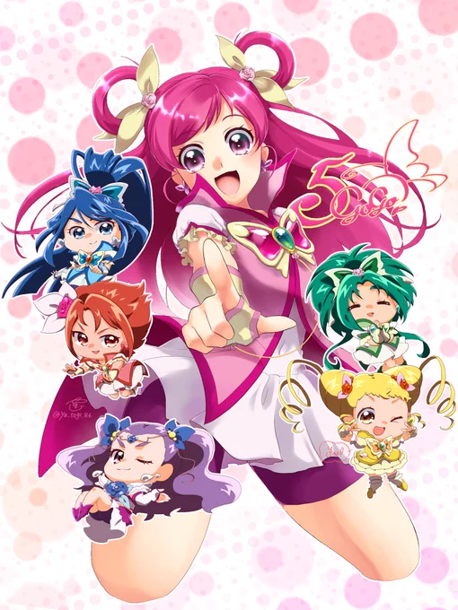プリキュア5 
みんな揃ってずっとワイワイしててほしい 