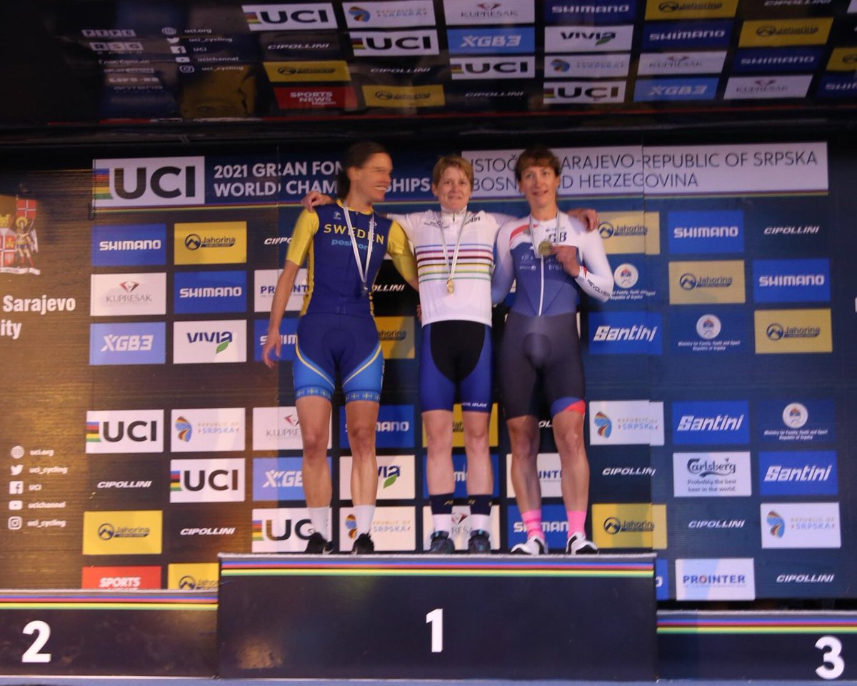How many times have you thought you’re not good enough or ready for something? I’ve lost count of the number of times those self-doubts have crept in. However, when you spend less time doubting &amp; more time believing… A second UCI World ITT podium🥉🚴‍♀️⏱🎉#cycling #motivation