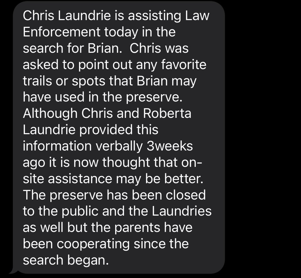 andreag_news's tweet photo. Brian’s lawyer confirmed his father Christopher Laundrie will be assisting with the search today for #BrianLaundrie https://t.co/KWgrkApTkb