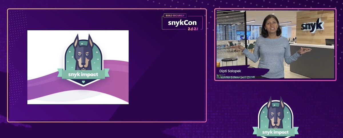 snyksec's tweet photo. 💜 Dipti Salopek, Snyk Chief of Staff, and three of our tech nonprofit partners (@aiedu_org, @CareerVillage &amp; @FfwdOrg) share our vision for social impact &amp; how we can all make a difference via #SnykImpact. #SnykCon

Get involved, or donate code or funds! https://t.co/p90tPymmqt https://t.co/pmjrD6L32N