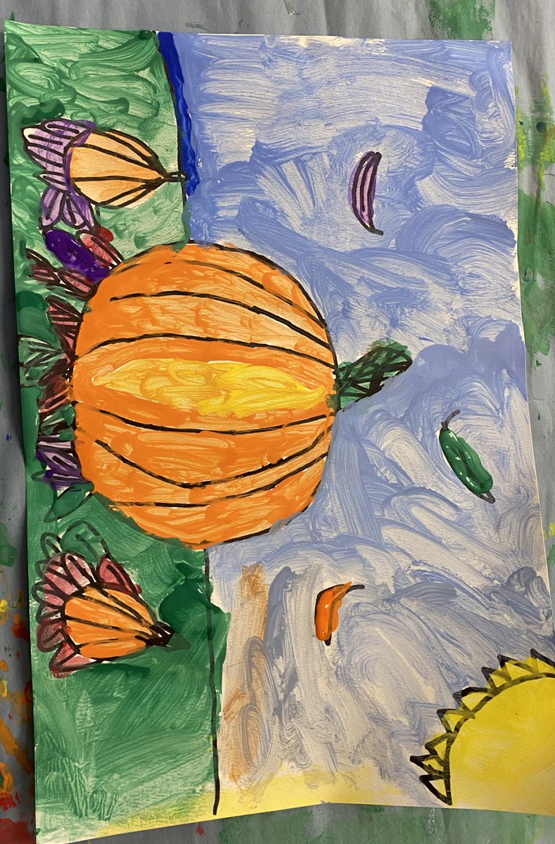 JohnApostleOCSB's tweet photo. Look at these beautiful pumpkins our grade 2 friends painted! https://t.co/QGNvhwFHoN