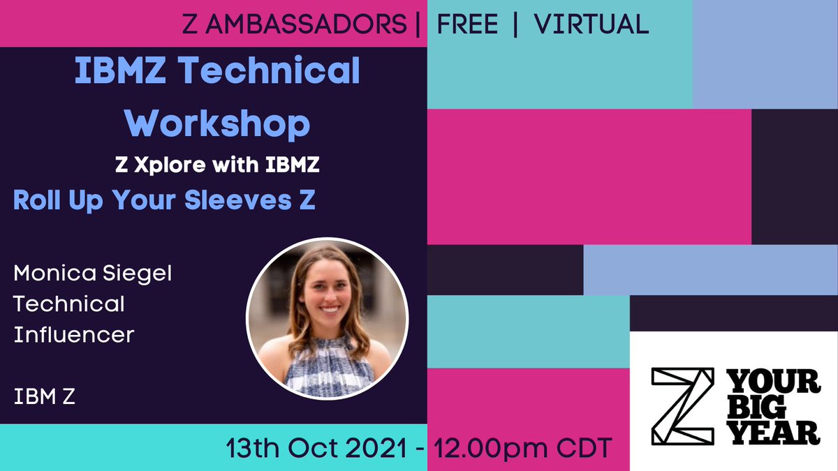 #ZAmbassadors be on the lookout for the next #Technical session walkthrough on Oct 13th at 12PM CDT of our @IBMZ #student contest <a href="/IBM_ZXplore/">IBM Z Xplore</a> #Coding #100DaysOfCode #javascript  #java  #WomenWhoCode #Python