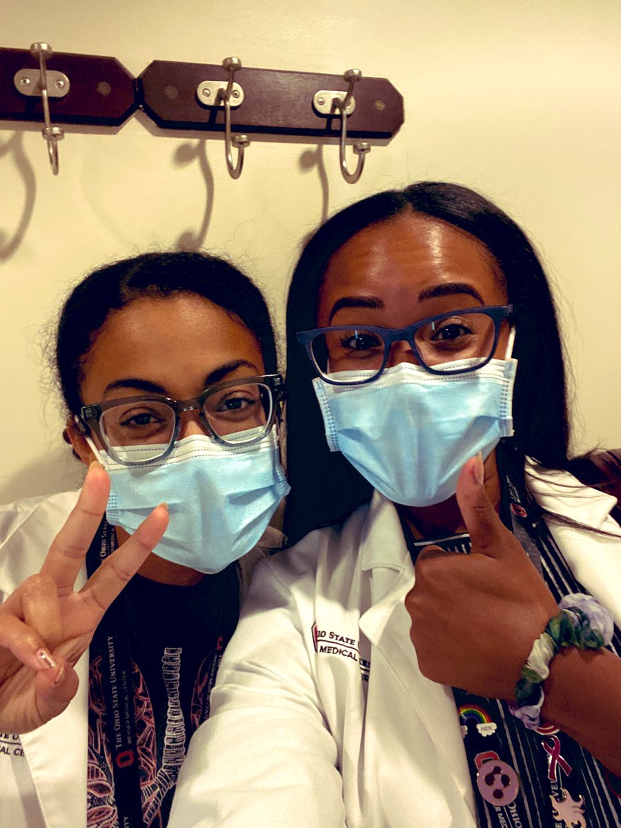 What do you enjoy most at work and why is it running into & taking selfies with your BFF?  #thatsmybestie #blackwomeninmedicine 
#latinasinmedicine