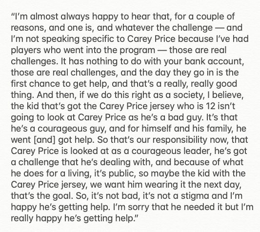 Paul Maurice has it right.