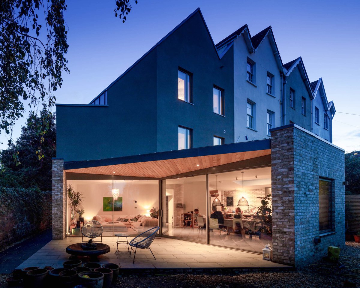 Just received new photos by <a href="/fotohaus_/">fotohaus</a> of our Redland house in Bristol. The house sits between a gable fronted terrace and an elevated railway.