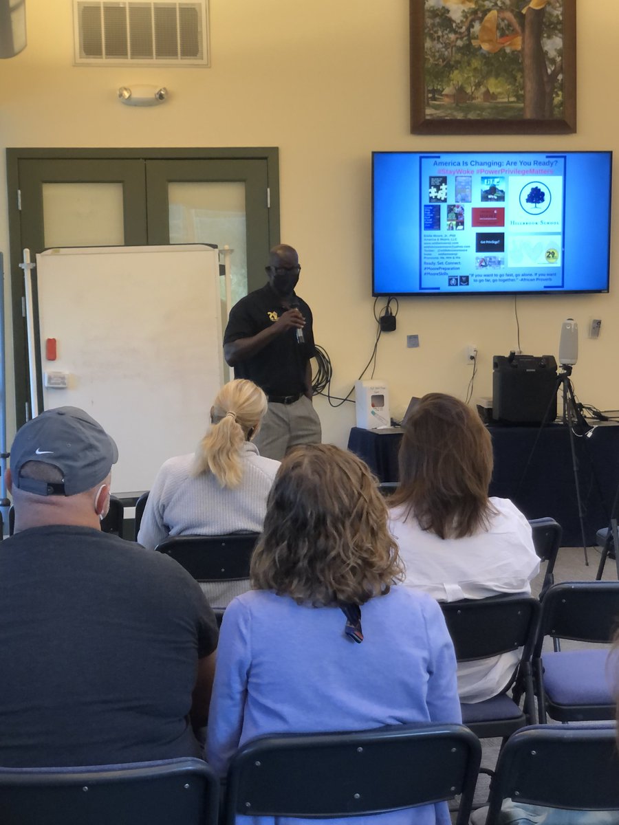 What models do adults &amp; students have for how to make a difference? Grateful to <a href="/eddieknowsmoore/">Dr. Eddie Moore, Jr. | Dr. Diversity</a> for talking with parents, employees, &amp; students about how we can better live our antiracism values! Check him out on our CTE Podcast: hillbrookcte.org/posts/talking-…