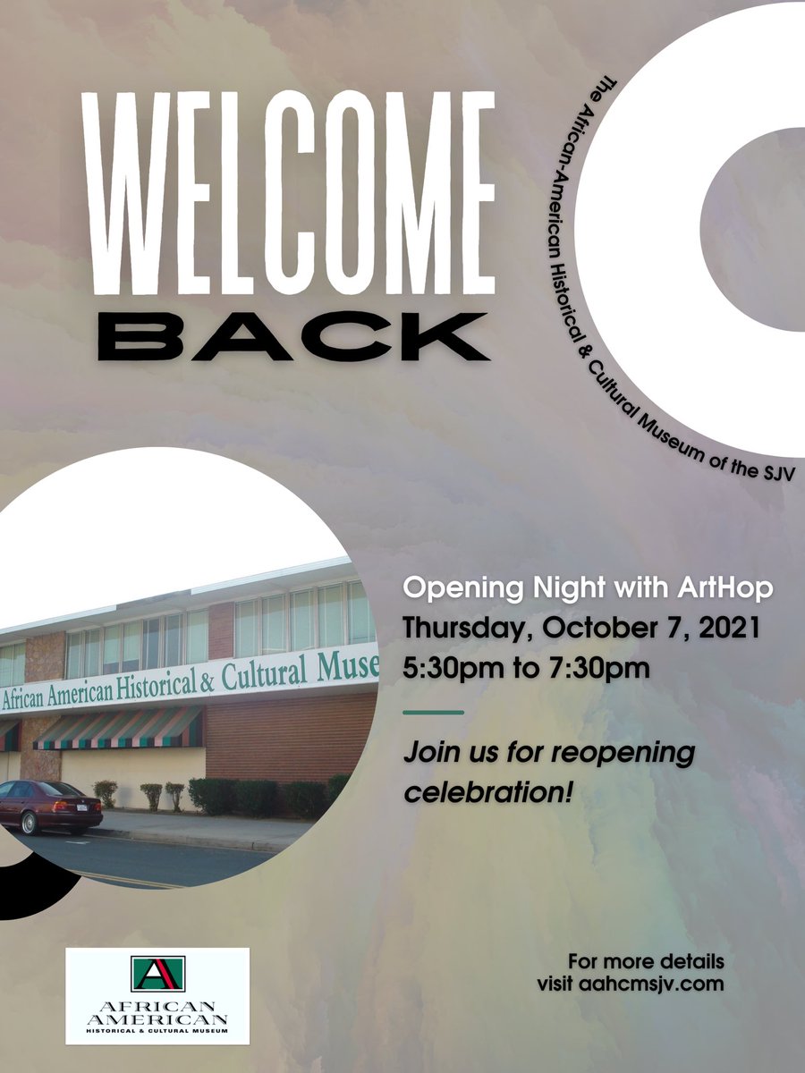 AAHCMSJV's tweet photo. WE ARE BACK! Hope to see you all at ArtHop tonight for our reopening celebration! https://t.co/AtB0C6DGKJ
