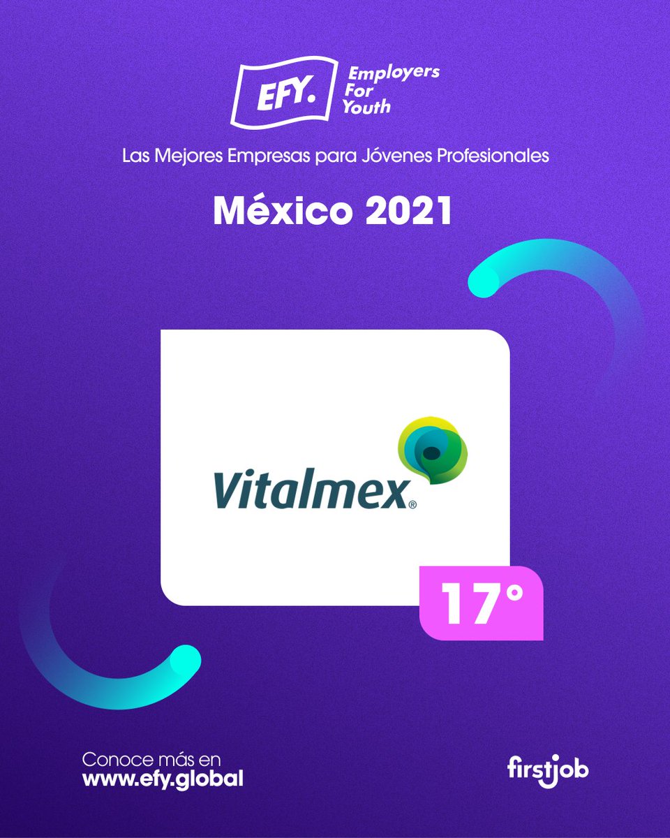Vitalmex's tweet photo. ¡Hoy celebramos que hemos sido reconocidos como una de las Mejores Empresas para Jóvenes Profesionales! 🌟
En Vitalmex estamos comprometidos para ofrecer las mejores oportunidades a las nuevas generaciones 👏
#EFY #EFYMEXICO #Vitalmex https://t.co/feXgYQrbJd