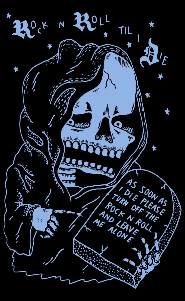 The long awaited reprint of the "Rock 'n Roll Til I Die" shirt is now available! willlaren.bigcartel.com