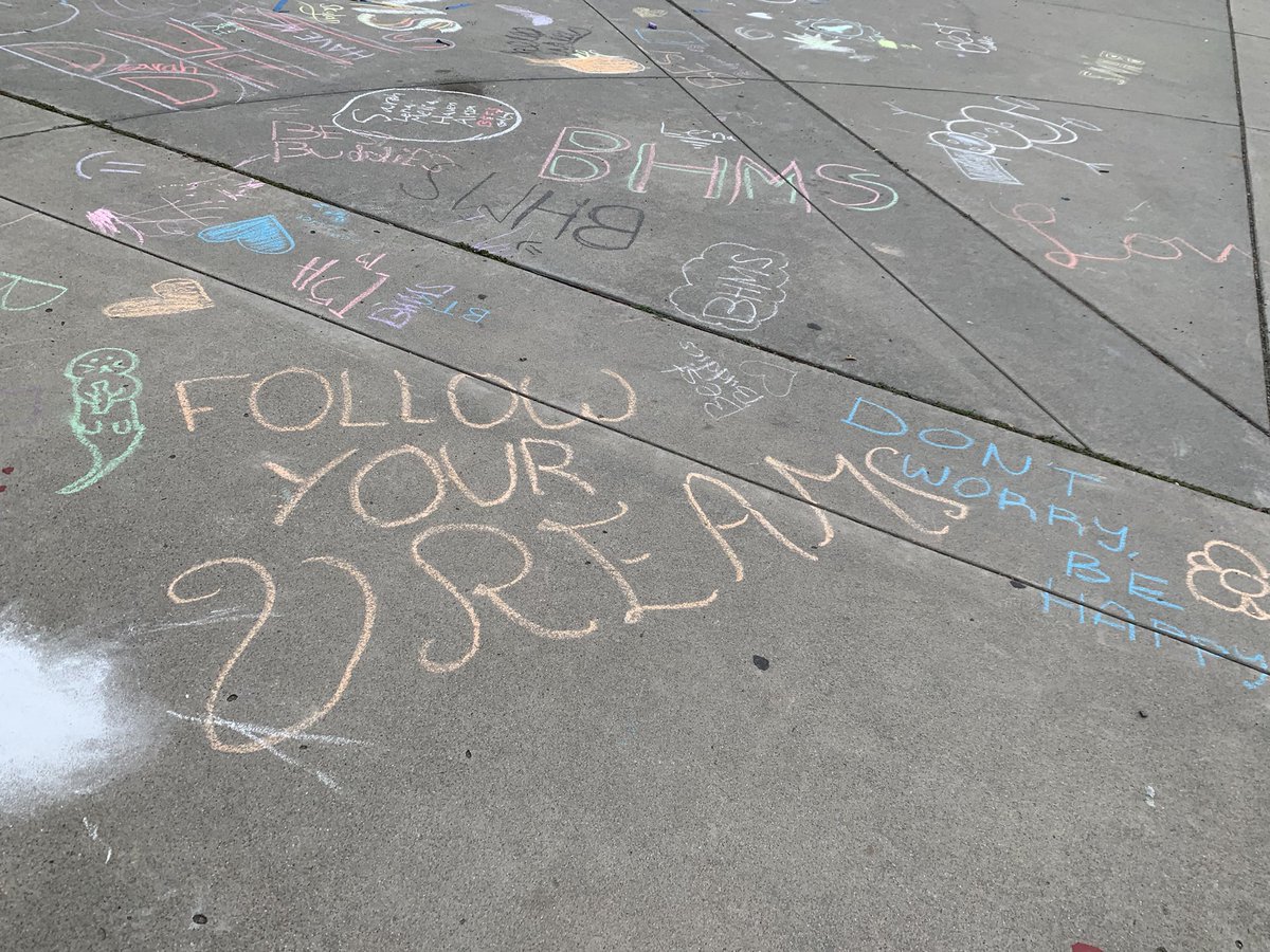 Thank you BHMS Best Buddies for brightening up our campus!  Love the positivity!  #BobcatPRIDE ❤️🐾🖤