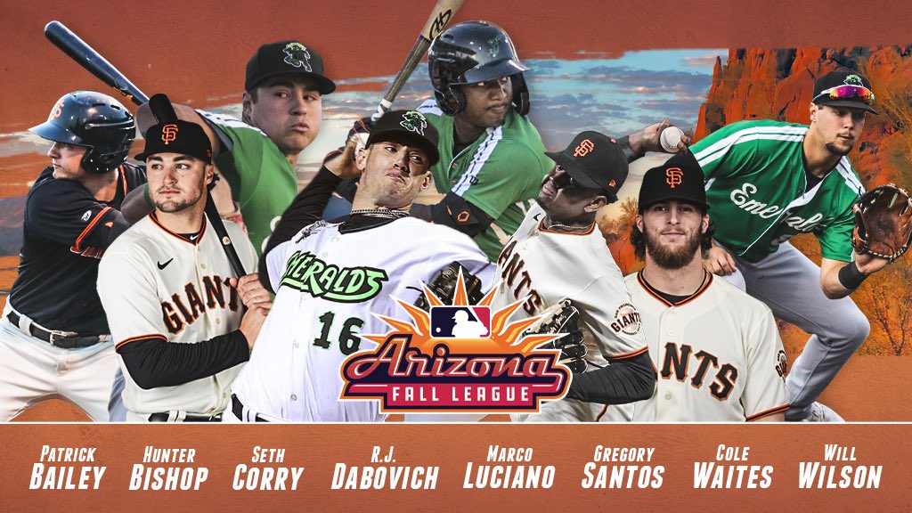 Looking forward to seeing these eight <a href="/SFGiants/">SFGiants</a> prospects in the <a href="/MLBazFallLeague/">MLB's Arizona Fall League</a>