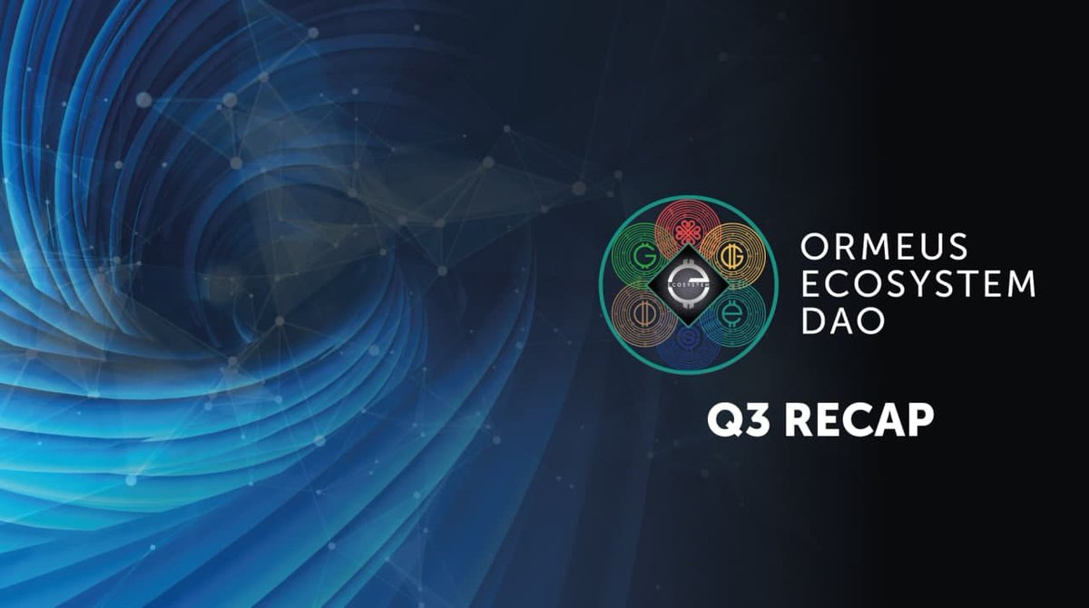 ormeusecosystem's tweet photo. Q3 RECAP

The new quarter has started, and the wheels are set in motion to finish all remaining components of the ORV and shift our resources and focus over to the DAO. 

See full update 👉https://t.co/mlM7IadBqt https://t.co/jDPWXooiq5