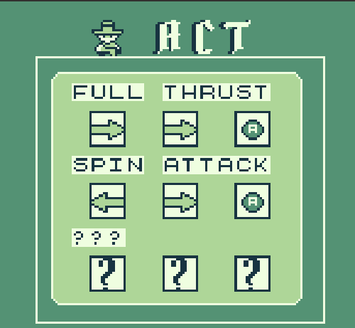 Fyichi's tweet photo. Reasons to play my GameBoy game MARESIA:
-It has a fun input-based combat system.
-You can play it from the browser.
-It is free.
-It has silly (?) jokes.
#indieGameDev #GameBoy
https://t.co/oUNdgmXAxZ https://t.co/bse5dixjCf