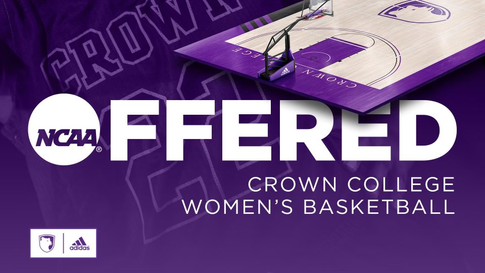 NevaDrane's tweet photo. After a great talk with @coachszabs, I’m blessed to receive my first offer from Crown College WBB! https://t.co/WSEXQTtF0I