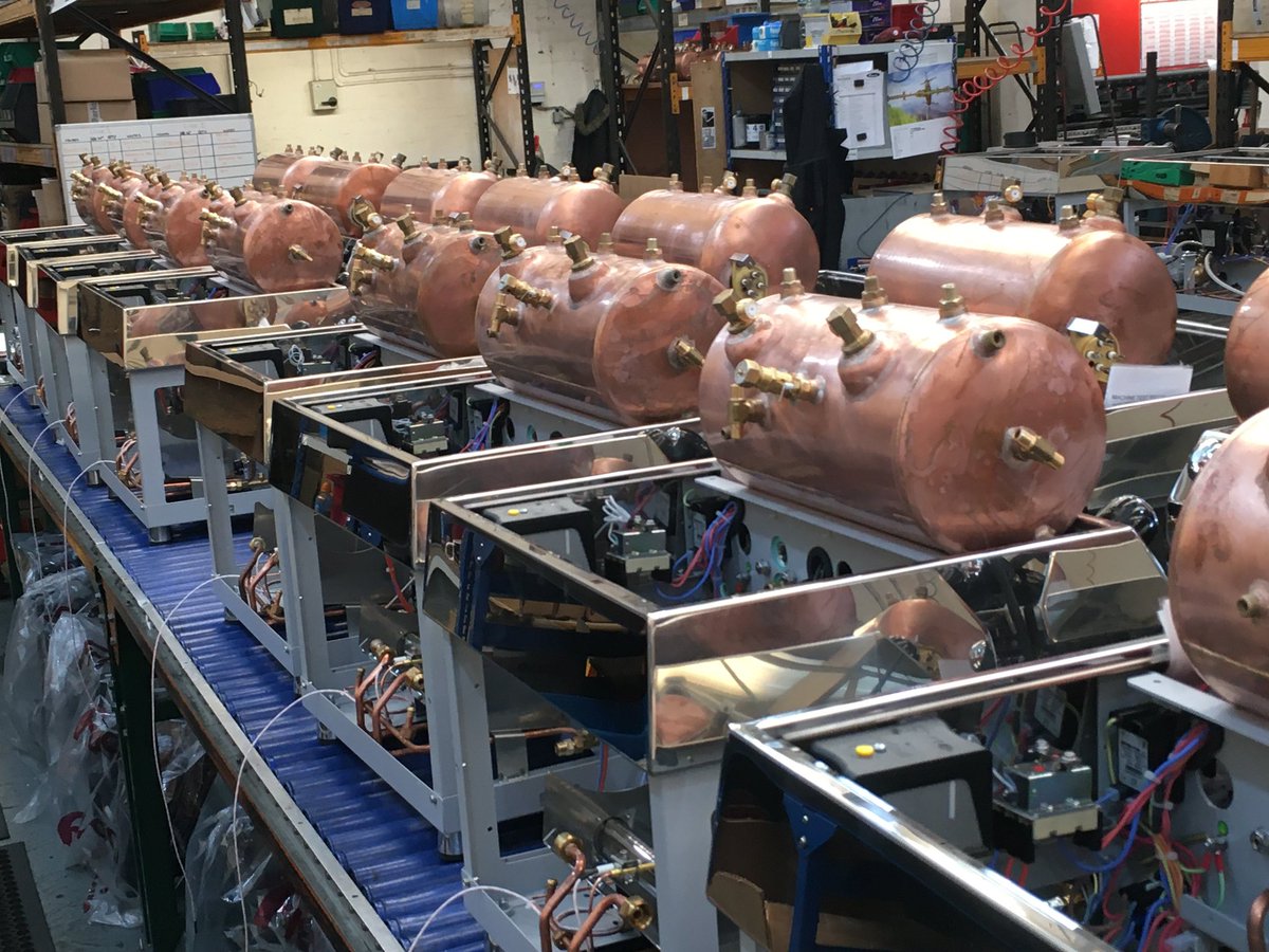 A container full of British manufactured espresso machines left today for Australia #madeinbritain #CoffeeLovers #mobilecoffee