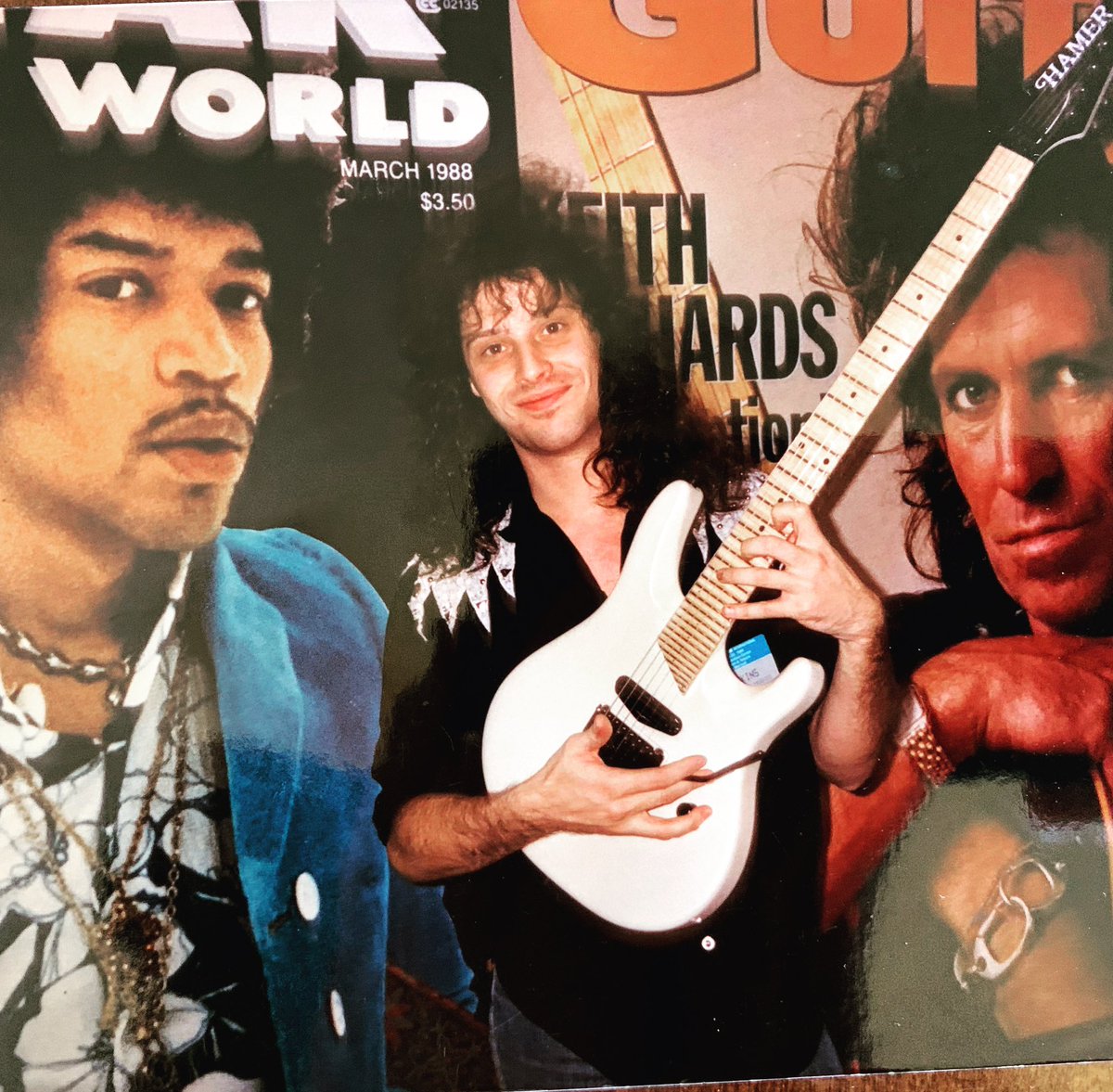 DallasPerkins's tweet photo. Throw Back Thurs! Guitar World booth, NAMM, 1989 (I think.) That’s a 36 fret Hamer Virtuoso. Not sure about the shirt! Ha! Gotta love them days
Looking forward to the “Nammdemic” show next summer.
#DallasPerkins #Dalchemy #HamerGuitars #GuitarWorld https://t.co/Hf9tjpRS6C