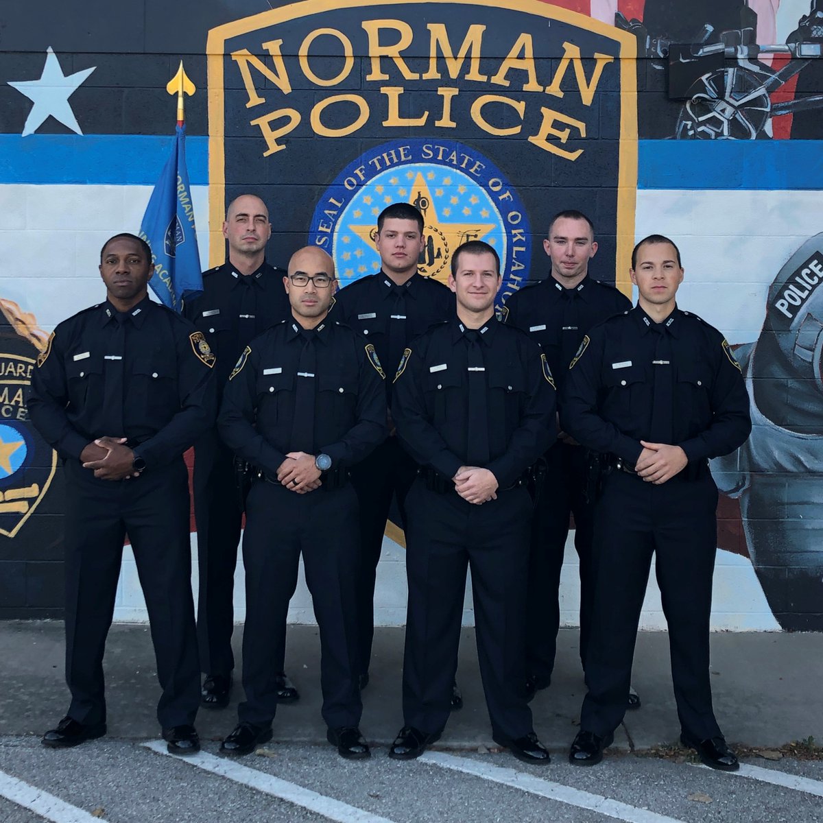 normanokpd's tweet photo. Congratulations to the 59th Norman Police Academy on your graduation today! Today marked the completion of their 27-week academy. All seven officers will now forward to field training. 

We wish each of you the best as you take the next step toward serving Norman! #npdacademy59 https://t.co/cnCUencnGm