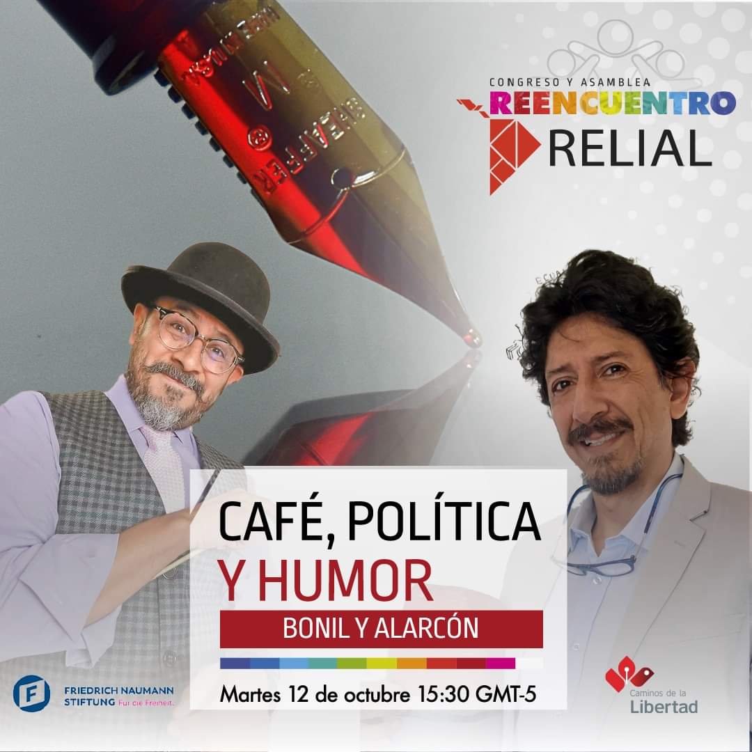 CxLibertad's tweet photo. En el #CongresoRelial 2021 tendremos la oportunidad de hablar con dos grandes caricaturistas: Bonil y Alarcón.

📅: 12 de octubre de 2021.
⏰: 02:30 p.m. Hora local.

Inscríbete de manera gratuita en: https://t.co/OsSs1NW7R8 https://t.co/089iw5yLRb