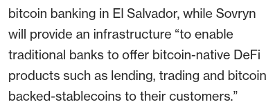 lightcoin's tweet photo. One of El Salvador's four national banks is building on @SovrynBTC @RSKsmart 👀

Once people get a taste of bitcoin through their TradFi account, only a matter of time before they will want to cut out the middleman...
https://t.co/xOS7BnXTXT https://t.co/MFaXI1Y1ZT