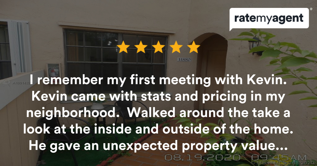 KevinLove2Sell's tweet photo. My latest #ratemyagent review in Pembroke Pines
https://t.co/qVlMjX6pNI https://t.co/qDRoAwX1W4