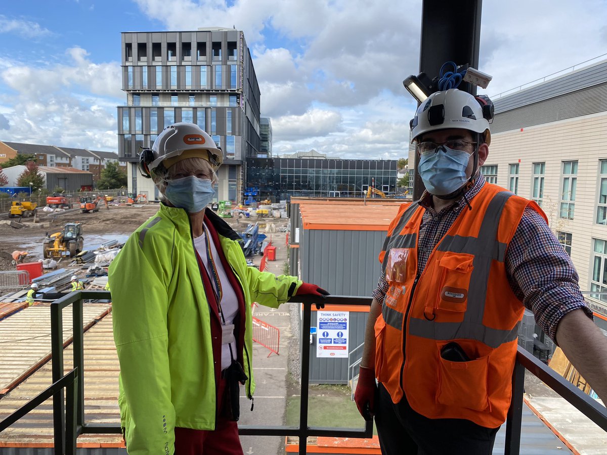 torswalsh's tweet photo. Yesterday, as part of @OpenDoorsWeek I took part in a tour of the Spark building in Cardiff Innovation Campus. It was great to see the Oculus staircase in place. Thanks  @ToulsonNick for the tour @BouyguesUK @JennyRathbone @CITB_Wales https://t.co/38i6ov9hd8