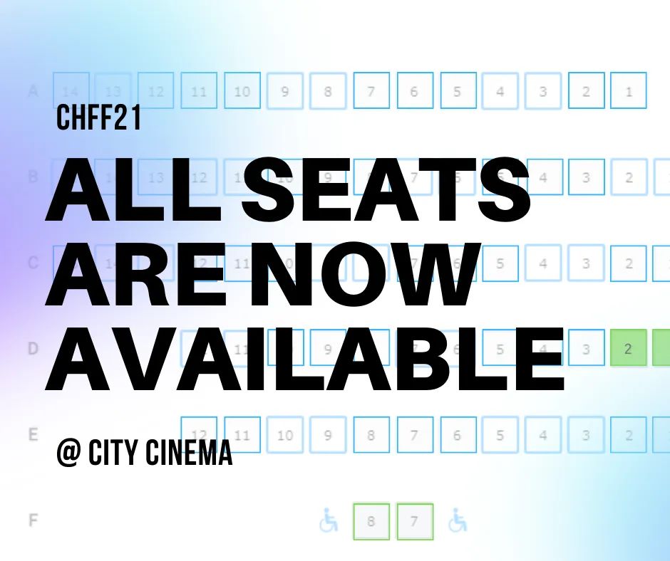 That's right!! City Cinema has made all of their seats available for purchase!! Get yours at charlottetownfilmfest.com