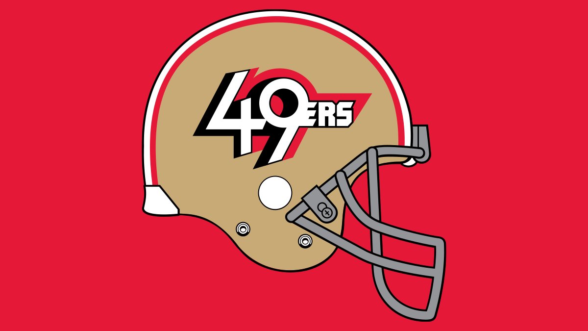 49ers helmet concept with a slightly edited logo! #Niners