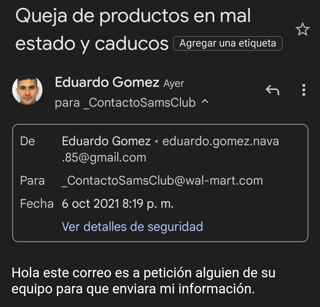 pollos_love's tweet photo. @SamsClubMexico Ya lo revisé I según yo esta correcto y enviado desde ayer https://t.co/RFzvJWr37K