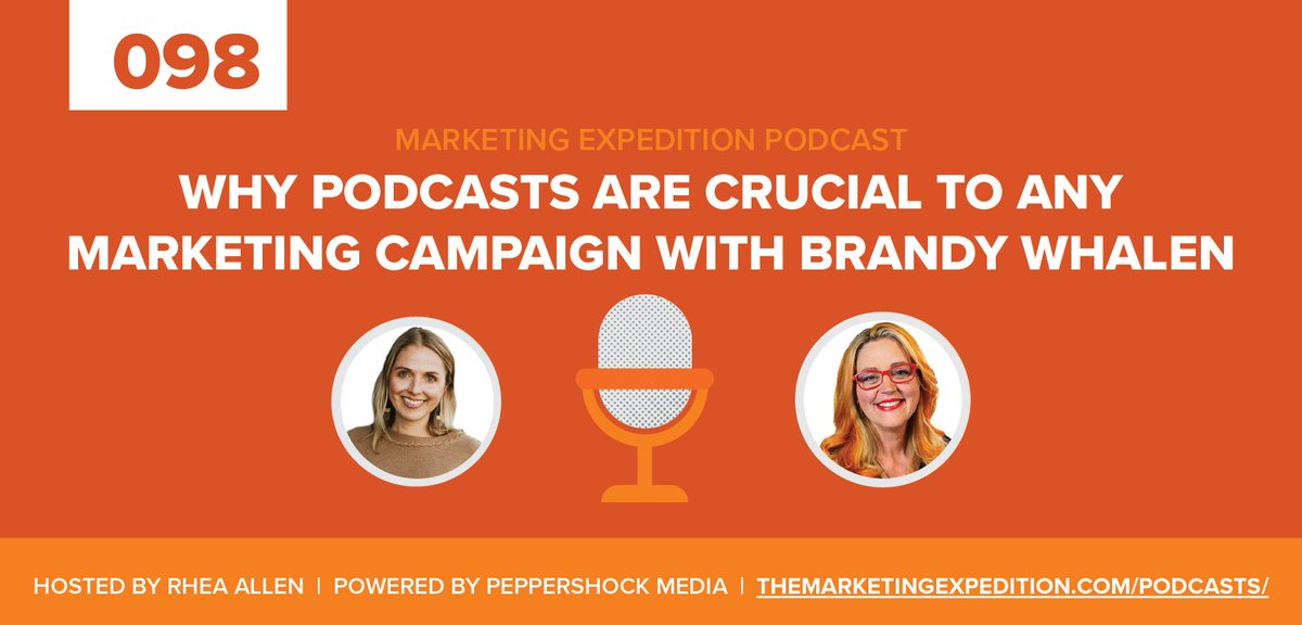 peppershock's tweet image. @brandywhalen of @kitcasterpod and @rheaallencmo of @peppershock and @themarketingex2 share some useful tips and resources for how to jumpstart your own journey into the ever-expanding world of podcasts!
#podcastforbusiness #podcasting #marketingtactics 

themarketingexpedition.com/2021/10/07/why…