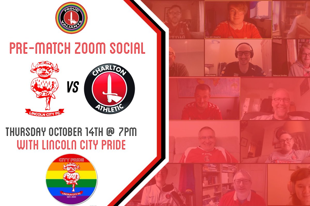 CAFC_PV's tweet photo. Thursday Night Zoom Social 🚨💻

Our Pre-Match Zoom social god October will be ahead of the men’s teams trip to Lincoln City, and we will be joined by @PrideLincoln!

Any LGBTQ+ or ally #cafc fans, or #Imps fans, who fancy joining; Please message us! 📩 https://t.co/CcTVKlQQF7