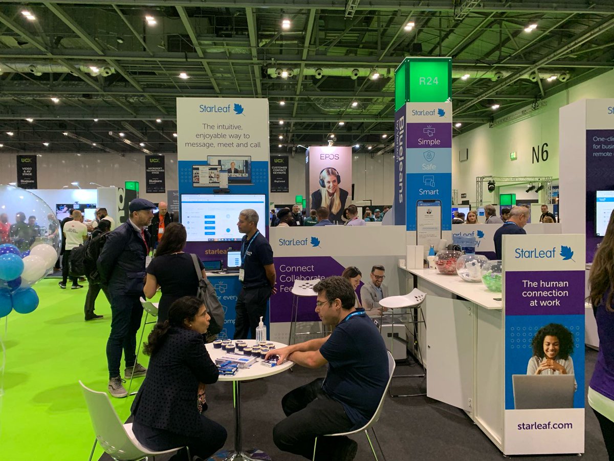StarLeafStandby's tweet photo. #UCExpo 2021 as drawing to its close and we've had many fantastic conversations and questions about StarLeaf Standby and it's been wonderful to do it all face-to-face after such a long time.

Want to learn more about Standby? Visit our new website: https://t.co/wLHBQJqtT3 https://t.co/aktp5jUEAL