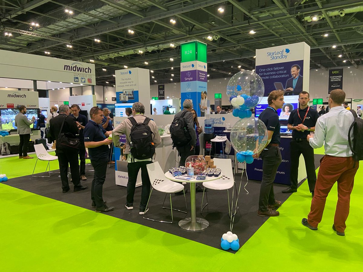 StarLeafStandby's tweet photo. #UCExpo 2021 as drawing to its close and we've had many fantastic conversations and questions about StarLeaf Standby and it's been wonderful to do it all face-to-face after such a long time.

Want to learn more about Standby? Visit our new website: https://t.co/wLHBQJqtT3 https://t.co/aktp5jUEAL
